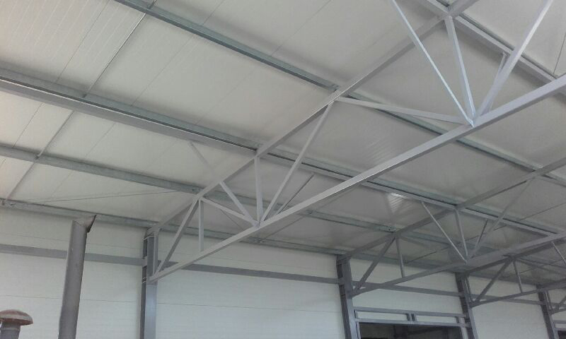 hala produkcyjna Dobrzany konstrukcja stalowa wewnątrz 5