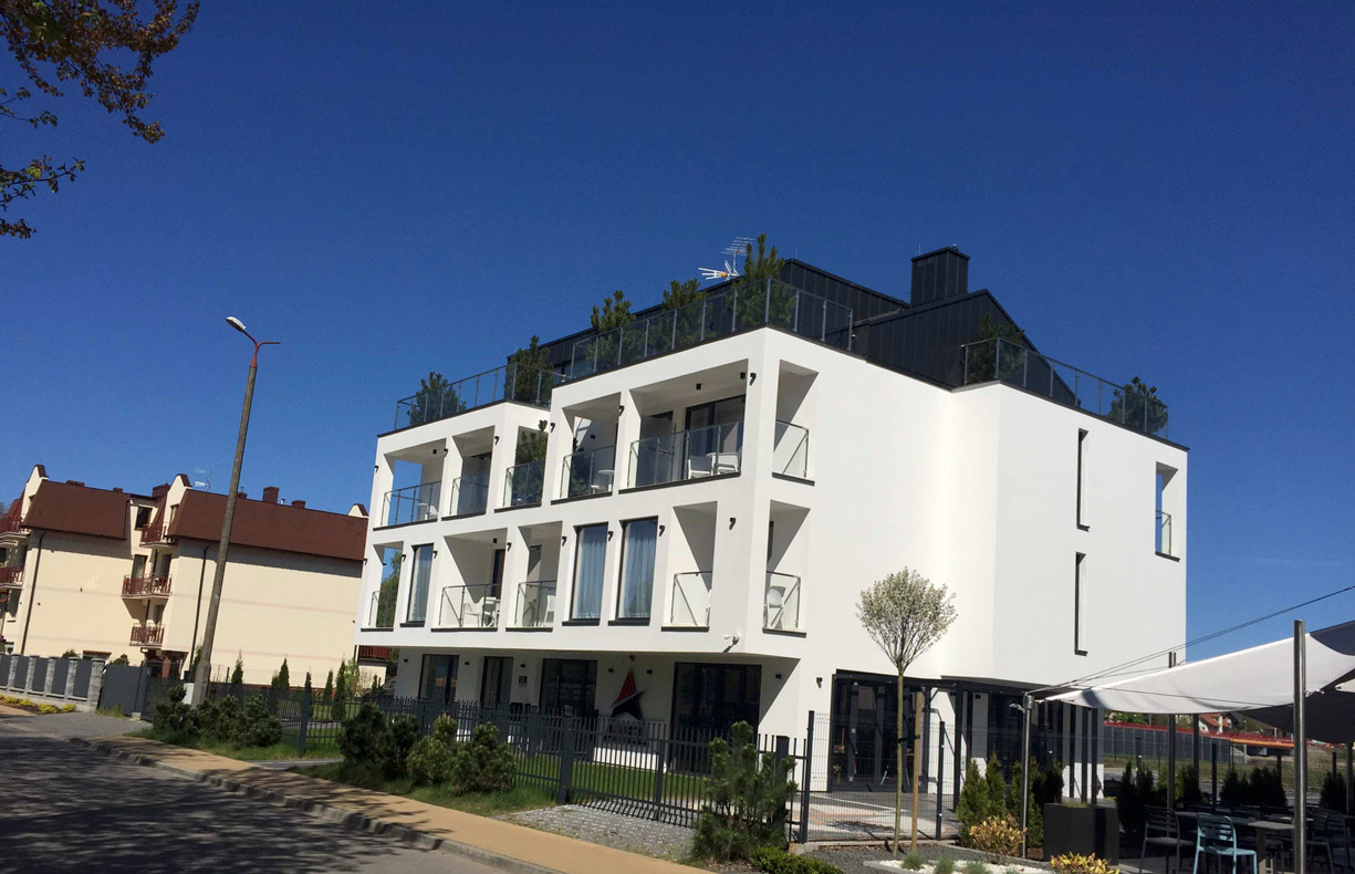 apartamentowiec Dziwnów obiekt wykończony zewnątrz 3