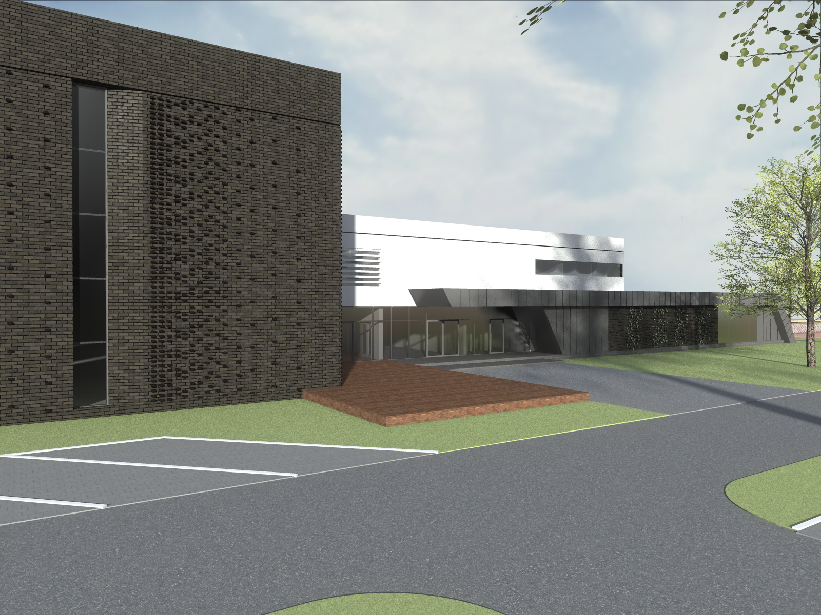 korty tenisowe Szczecin projekt architektoniczny 3